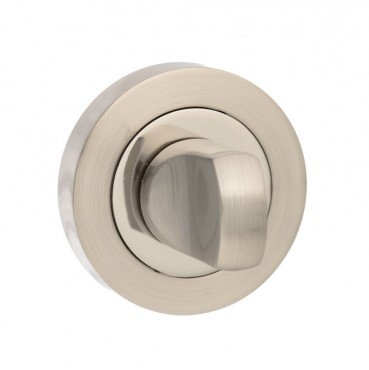 Mediterranean Bathroom Turn & Release M-WC-SN/NP Satin Nickel / Polished Nickel